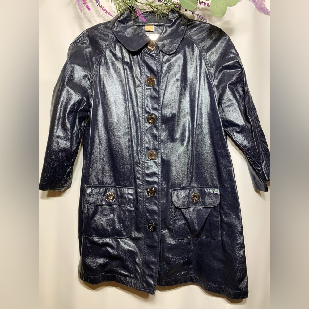 MICHEAL Micheal Kors Navy Blue Metallic Jacket